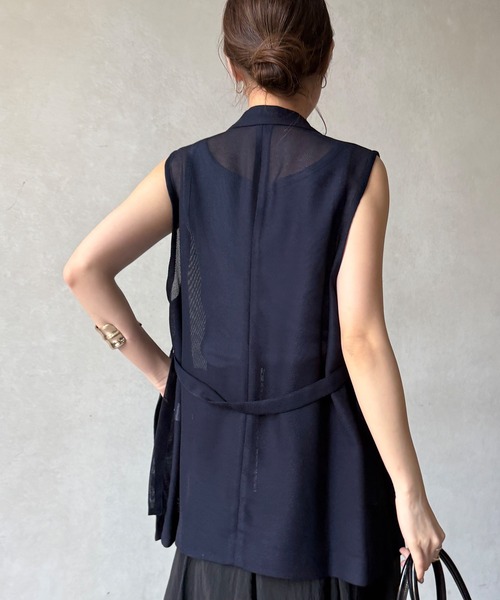 DouDou（ドゥドゥ）の「【WEB限定】メッシュジレ（ベスト・レディース・ブラック/ベージュ/ネイビー・FREE）」の13枚目の写真