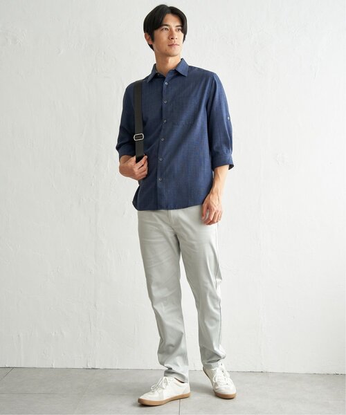 ikka(イッカ)の「速乾ドビー袖2WAYシャツ(シャツ/ブラウス・メンズ・ベージュ/ネイビー/カーキ・M/XL/L/S)」の16枚目の写真