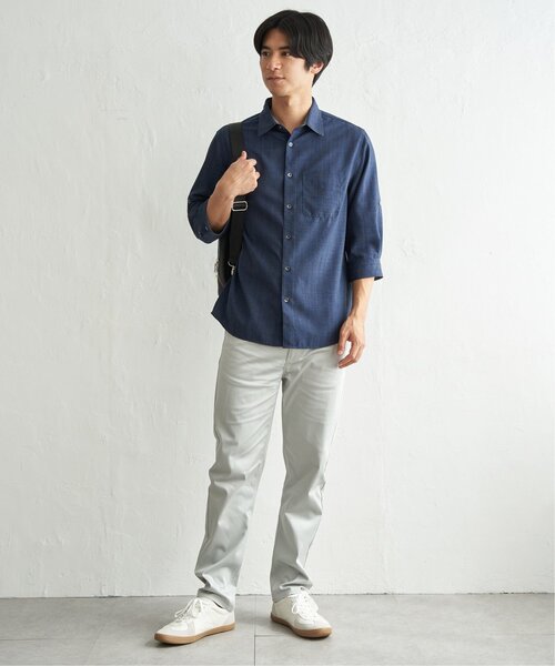 ikka(イッカ)の「速乾ドビー袖2WAYシャツ(シャツ/ブラウス・メンズ・ベージュ/ネイビー/カーキ・M/XL/L/S)」の17枚目の写真