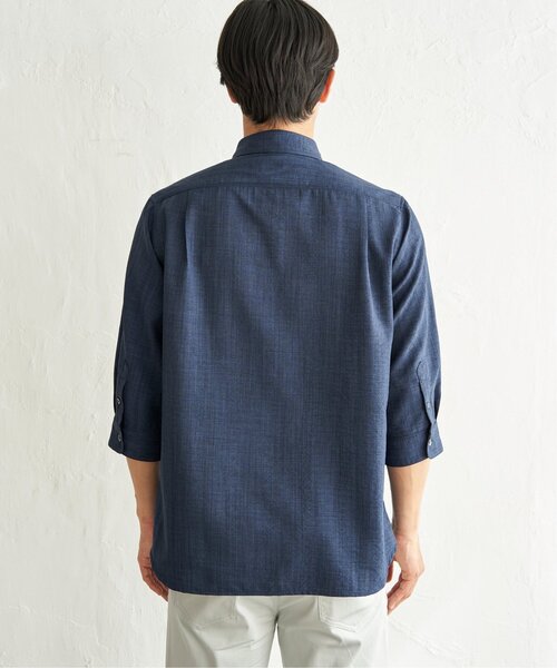ikka(イッカ)の「速乾ドビー袖2WAYシャツ(シャツ/ブラウス・メンズ・ベージュ/ネイビー/カーキ・M/XL/L/S)」の21枚目の写真