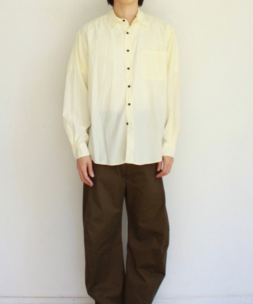 soe（ソーイ）の「Dad Shirts（シャツ/ブラウス・メンズ・チェック/イエロー・1）」の5枚目の写真