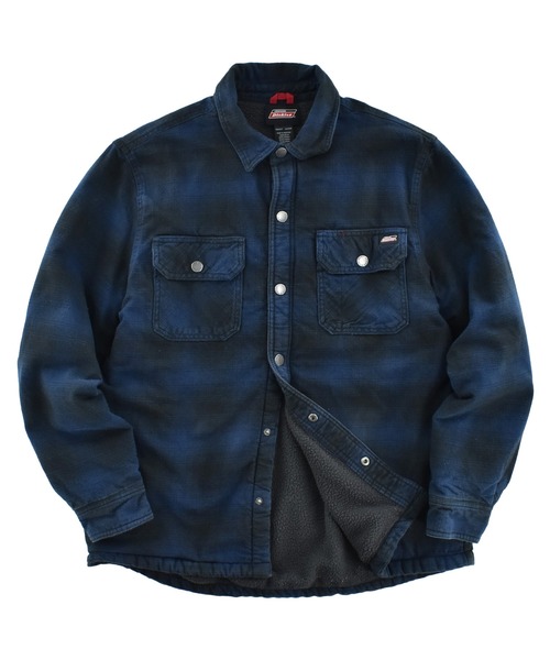 Dickies(ディッキーズ)の「【USED】GENUINE Dickies ヘビーネル フリースライナー(シャツ/ブラウス・メンズ・ネイビー・LARGE)」の1枚目の写真