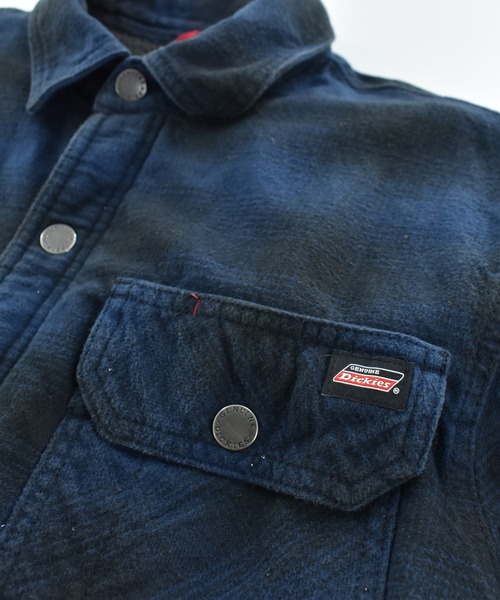 Dickies(ディッキーズ)の「【USED】GENUINE Dickies ヘビーネル フリースライナー(シャツ/ブラウス・メンズ・ネイビー・LARGE)」の2枚目の写真