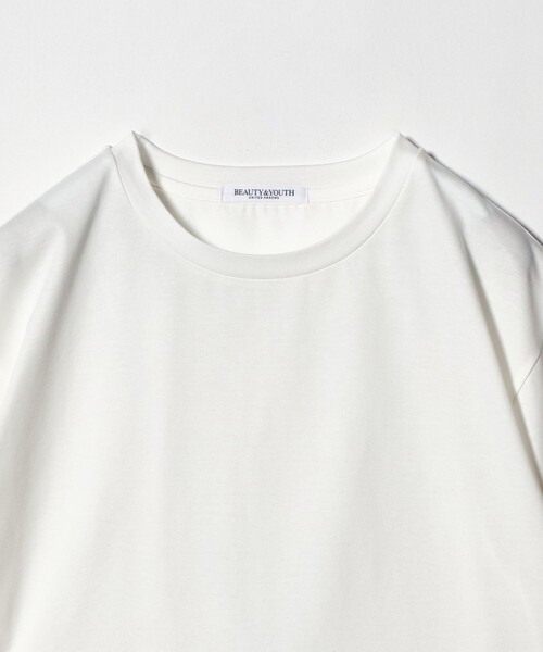 UNITED ARROWS ドゥロワー コットン　Tシャツ コットンポリエステル クロップド Tシャツ（Tシャツ/カットソー