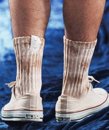 ANGENEHM（アンゲネーム）の「mko13524-Logo Tab Socks -Tie-dye ソックス(AG06-018scg)（ソックス/靴下）」