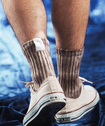 ANGENEHM（アンゲネーム）の「mko13524-Logo Tab Socks -Tie-dye ソックス(AG06-018scg)（ソックス/靴下）」