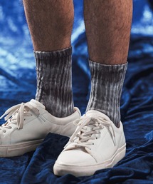 ANGENEHM（アンゲネーム）の「mko13524-Logo Tab Socks -Tie-dye ソックス(AG06-018scg)（ソックス/靴下）」