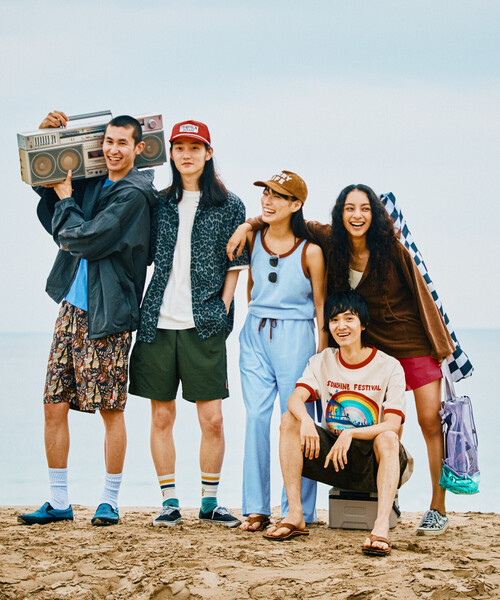 FREAK'S STORE(フリークスストア)の「【Beach & Festival】パイルセットアップ(Tシャツ/カットソー・レディース・ブルー/ブラック/ブラウン/ベージュ/ネイビー・フリ-)」の9枚目の写真