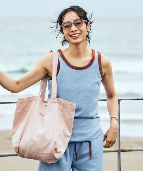 FREAK'S STORE(フリークスストア)の「【Beach & Festival】パイルセットアップ(Tシャツ/カットソー・レディース・ブルー/ブラック/ブラウン/ベージュ/ネイビー・フリ-)」の19枚目の写真