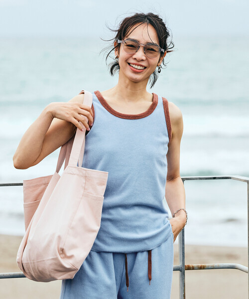 FREAK'S STORE(フリークスストア)の「【Beach & Festival】パイルセットアップ(Tシャツ/カットソー・レディース・ブルー/ブラック/ブラウン/ベージュ/ネイビー・フリ-)」の20枚目の写真