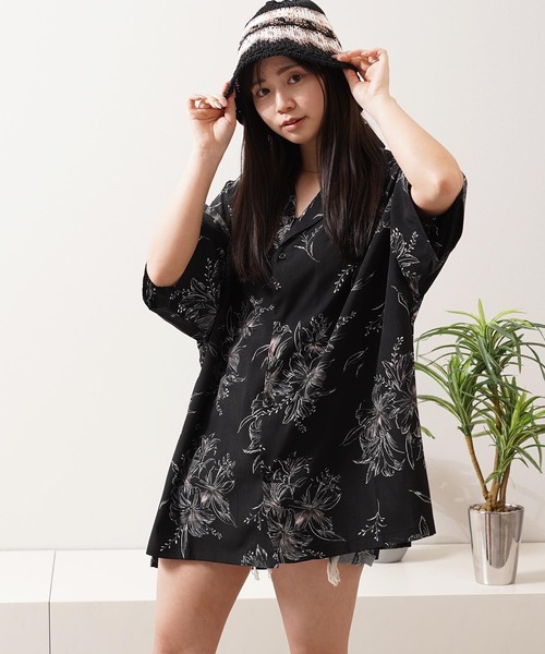1111clothing(ワンフォークロージング)の「総柄 オープンカラー オーバーシャツ / All-over print open-collar overshirt(シャツ/ブラウス・メンズ・D/H/A/C/I/G/B/J/F/E・L/M)」の19枚目の写真