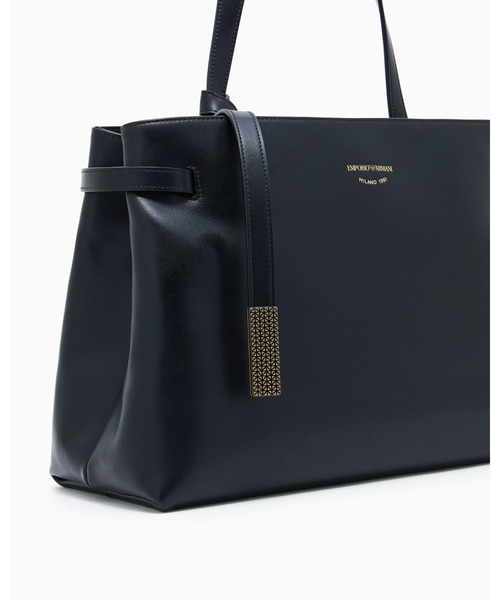 EMPORIO ARMANI（エンポリオアルマーニ）の「【エンポリオ アルマーニ】ハンドバッグ スムースレザー（ハンドバッグ・レディース・ブラック/ベージュ・FREE）」の11枚目の写真