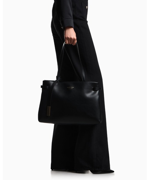 EMPORIO ARMANI（エンポリオアルマーニ）の「【エンポリオ アルマーニ】ハンドバッグ スムースレザー（ハンドバッグ・レディース・ブラック/ベージュ・FREE）」の13枚目の写真