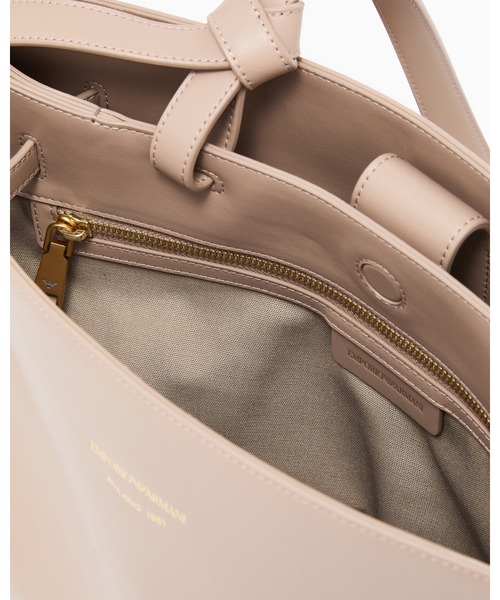 EMPORIO ARMANI（エンポリオアルマーニ）の「【エンポリオ アルマーニ】ハンドバッグ スムースレザー（ハンドバッグ・レディース・ブラック/ベージュ・FREE）」の6枚目の写真