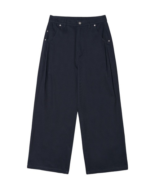 AMESWORLDWIDE(アメスワールドワイド)の「AMES WORLDWIDE/52ワイドコットンパンツ(その他パンツ・レディース・ネイビー/ベージュ・SMALL)」の8枚目の写真