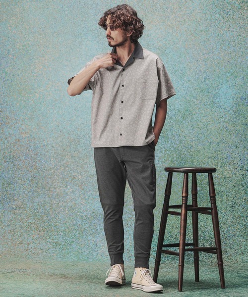 THEOREM(セオレム)の「mp14974- Hyper Stretch MA-1 Eazy Pants ボンバーパンツ(TRM26-P026S)(スウェットパンツ・メンズ・グレー/ブラック・XL/L/M)」の13枚目の写真