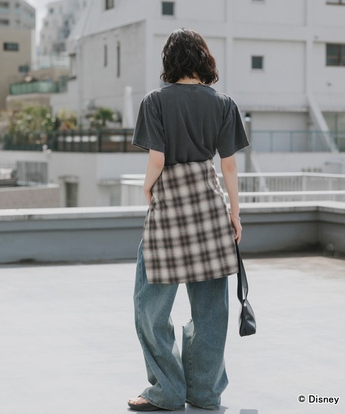 GOOD ROCK SPEED(グッドロックスピード)の「GOOD ROCK SPEED/グッドロックスピード/ MickeyMouse / Disney / ダメ―ジクルーネックTシャツ 秋 秋服 2026年秋冬(Tシャツ/カットソー・メンズ・ホワイト/ブラック・S/M/L)」の12枚目の写真