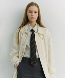 DUNST（ダンスト）の「STRIPED TIE_UDNE6E101_CHARCOAL GREY（ネクタイ）」