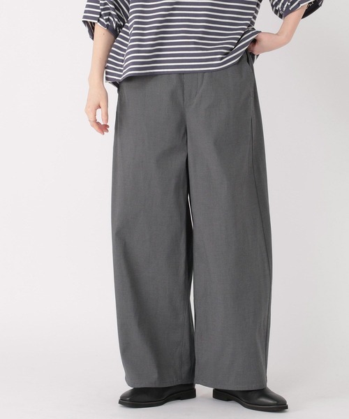 studio CLIP（スタディオクリップ）の「すっきりワイドストレートパンツ[プチ・プラスサイズあり]（その他パンツ・レディース・ネイビー/ライトグレー/ライトグリーン/ベージュ/その他3・MEDIUM/PF/LARGE/ﾌﾘｰ(L)）」の9枚目の写真