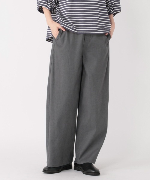 studio CLIP（スタディオクリップ）の「すっきりワイドストレートパンツ[プチ・プラスサイズあり]（その他パンツ・レディース・ネイビー/ライトグレー/ライトグリーン/ベージュ/その他3・MEDIUM/PF/LARGE/ﾌﾘｰ(L)）」の10枚目の写真