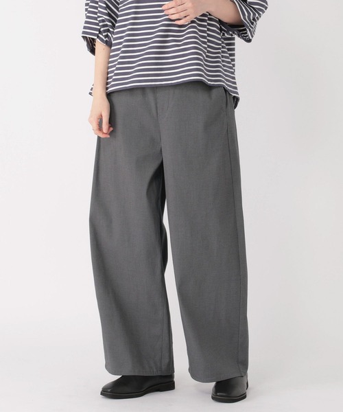 studio CLIP（スタディオクリップ）の「すっきりワイドストレートパンツ[プチ・プラスサイズあり]（その他パンツ・レディース・ネイビー/ライトグレー/ライトグリーン/ベージュ/その他3・MEDIUM/PF/LARGE/ﾌﾘｰ(L)）」の11枚目の写真