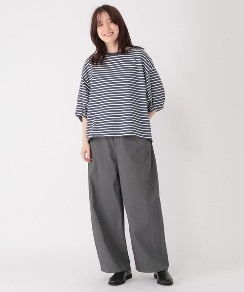 studio CLIP（スタディオクリップ）の「すっきりワイドストレートパンツ[プチ・プラスサイズあり]（その他パンツ・レディース・ネイビー/ライトグレー/ライトグリーン/ベージュ/その他3・MEDIUM/PF/LARGE/ﾌﾘｰ(L)）」の12枚目の写真