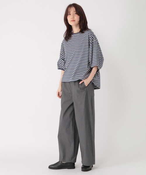 studio CLIP（スタディオクリップ）の「すっきりワイドストレートパンツ[プチ・プラスサイズあり]（その他パンツ・レディース・ネイビー/ライトグレー/ライトグリーン/ベージュ/その他3・MEDIUM/PF/LARGE/ﾌﾘｰ(L)）」の13枚目の写真