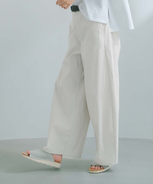 studio CLIP（スタディオクリップ）の「すっきりワイドストレートパンツ[プチ・プラスサイズあり]（その他パンツ・レディース・ネイビー/ライトグレー/ライトグリーン/ベージュ/その他3・MEDIUM/PF/LARGE/ﾌﾘｰ(L)）」の15枚目の写真