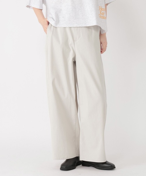 studio CLIP（スタディオクリップ）の「すっきりワイドストレートパンツ[プチ・プラスサイズあり]（その他パンツ・レディース・ネイビー/ライトグレー/ライトグリーン/ベージュ/その他3・MEDIUM/PF/LARGE/ﾌﾘｰ(L)）」の17枚目の写真
