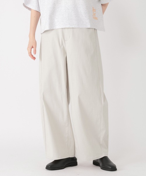 studio CLIP（スタディオクリップ）の「すっきりワイドストレートパンツ[プチ・プラスサイズあり]（その他パンツ・レディース・ネイビー/ライトグレー/ライトグリーン/ベージュ/その他3・MEDIUM/PF/LARGE/ﾌﾘｰ(L)）」の18枚目の写真