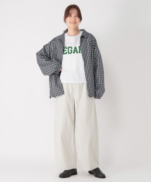 studio CLIP（スタディオクリップ）の「すっきりワイドストレートパンツ[プチ・プラスサイズあり]（その他パンツ・レディース・ネイビー/ライトグレー/ライトグリーン/ベージュ/その他3・MEDIUM/PF/LARGE/ﾌﾘｰ(L)）」の20枚目の写真