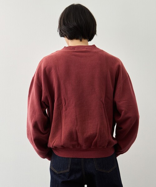 REMI RELIEF（レミレリーフ）の「【REMI RELIEF/レミレリーフ】NEW SP加工3飛び裏毛クルー(VIRGINIA)（スウェット・メンズ・グレー/ワイン・XL/L/M）」の5枚目の写真