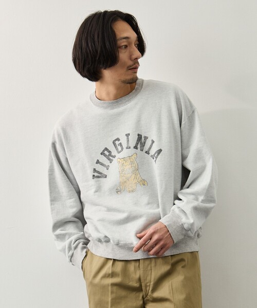 REMI RELIEF（レミレリーフ）の「【REMI RELIEF/レミレリーフ】NEW SP加工3飛び裏毛クルー(VIRGINIA)（スウェット・メンズ・グレー/ワイン・XL/L/M）」の13枚目の写真