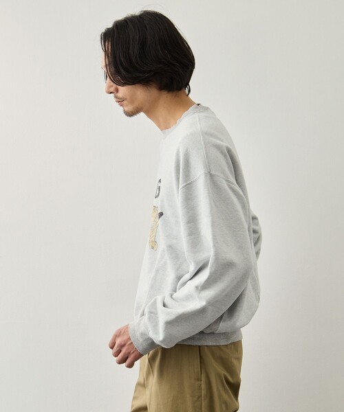 REMI RELIEF（レミレリーフ）の「【REMI RELIEF/レミレリーフ】NEW SP加工3飛び裏毛クルー(VIRGINIA)（スウェット・メンズ・グレー/ワイン・XL/L/M）」の14枚目の写真
