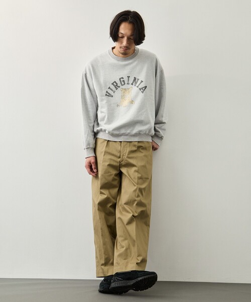 REMI RELIEF（レミレリーフ）の「【REMI RELIEF/レミレリーフ】NEW SP加工3飛び裏毛クルー(VIRGINIA)（スウェット・メンズ・グレー/ワイン・XL/L/M）」の16枚目の写真