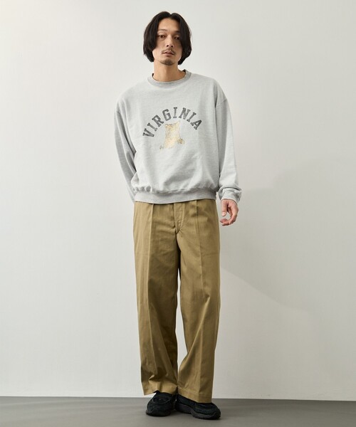 REMI RELIEF（レミレリーフ）の「【REMI RELIEF/レミレリーフ】NEW SP加工3飛び裏毛クルー(VIRGINIA)（スウェット・メンズ・グレー/ワイン・XL/L/M）」の17枚目の写真