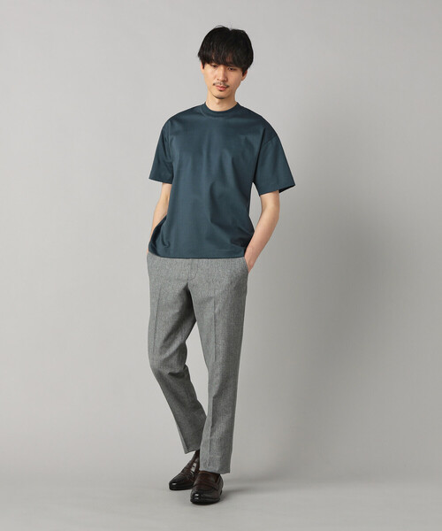 COMME CA MEN（コムサメン）の「【セットアップ対応】杢カラミ織 ドビー テーパードパンツ（その他パンツ・メンズ・ネイビー/グレー・M/L/S）」の5枚目の写真