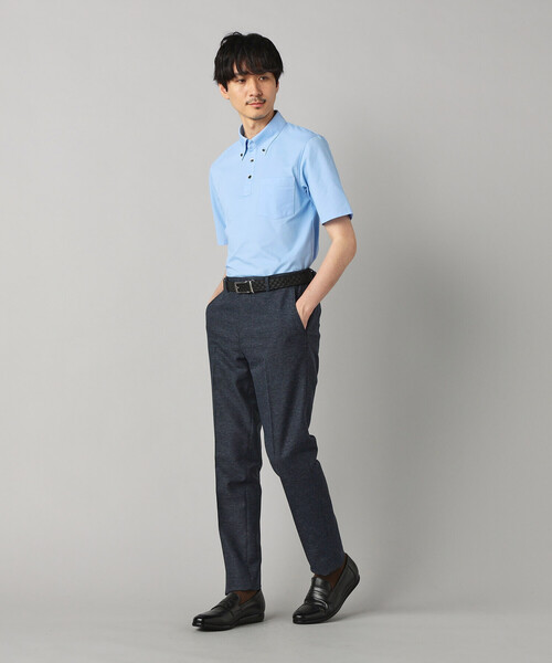 COMME CA MEN（コムサメン）の「【セットアップ対応】杢カラミ織 ドビー テーパードパンツ（その他パンツ・メンズ・ネイビー/グレー・M/L/S）」の10枚目の写真
