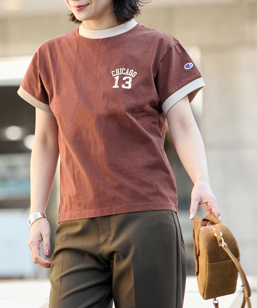 別注【CHAMPION/チャンピオン】16/1 Jersey Ringer TEE（Tシャツ