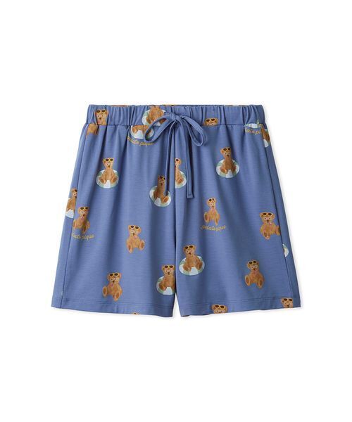 接触冷感】サマーベア柄ショートパンツ（ルームウェア/パジャマ