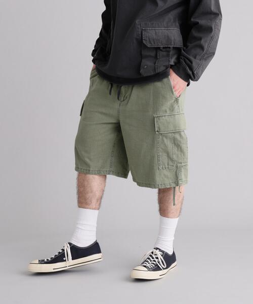 MANASTASH(マナスタッシュ)の「MANASTASH/マナスタッシュ MH-RIP CARGO SHORTS(その他パンツ・メンズ・カーキ/ブラック/オリーブ系/ホワイト系2・M/S/L/XL)」の4枚目の写真