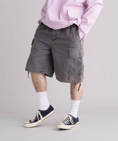 MANASTASH(マナスタッシュ)の「MANASTASH/マナスタッシュ MH-RIP CARGO SHORTS(その他パンツ・メンズ・カーキ/ブラック/オリーブ系/ホワイト系2・M/S/L/XL)」の1枚目の写真