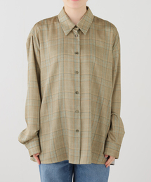 RECTO/レクト OVERSIZED VINTAGE CHECK SHIRT (BEIGE KHAKI) シャツ RW26SWST005KK