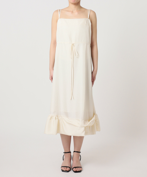 U by SPICK&SPAN(ユーバイスピックアンドスパン)の「Atelier Edition/アトリエ エディション FLOUNCE DETAIL DRESS(ワンピース・レディース・ブラウン/アイボリー・MEDIUM)」の13枚目の写真