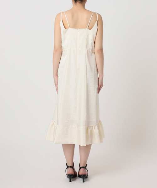 U by SPICK&SPAN(ユーバイスピックアンドスパン)の「Atelier Edition/アトリエ エディション FLOUNCE DETAIL DRESS(ワンピース・レディース・ブラウン/アイボリー・MEDIUM)」の15枚目の写真