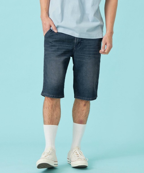 EDWIN(エドウィン)の「【涼】ジャージーズ COOL デニムショートパンツ ストレッチ 麻 ドライタッチ(その他パンツ・メンズ・ダークインディゴブルー/ブラック/ライトインディゴブルー/ネイビー・SMALL/X-LARGE/LARGE/MEDIUM)」の3枚目の写真
