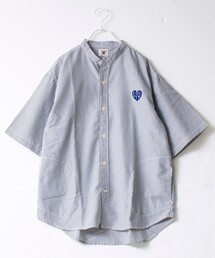 FREDY MAC（フレディーマック）の「【FREDYMAC/フレディマック】フロッキープリントバンドカラーS/Sシャツ（シャツ/ブラウス）」