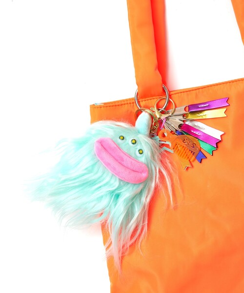cheek(BAG)(チーク)の「【cheek】neon monster tote ネオンモンスター フラット トートバッグ サステナブル エコバッグ(トートバッグ・レディース・ピンク/グリーン/オレンジ/イエロー・フリー)」の13枚目の写真