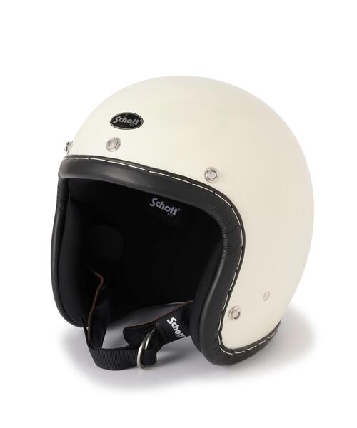 schott(ショット)の「Schott/ショット/MOTORCYCLE HELMET/モーターサイクル ヘルメット(その他雑貨・メンズ・ホワイト/ブラック・L/M/S)」の2枚目の写真