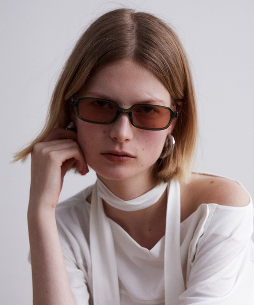 MAISON SPECIAL(メゾンスペシャル)の「Skinny Square Sunglasses/スキニースクエアサングラス(サングラス・レディース・ボルドー/ブラック/オレンジ・FREE)」の14枚目の写真